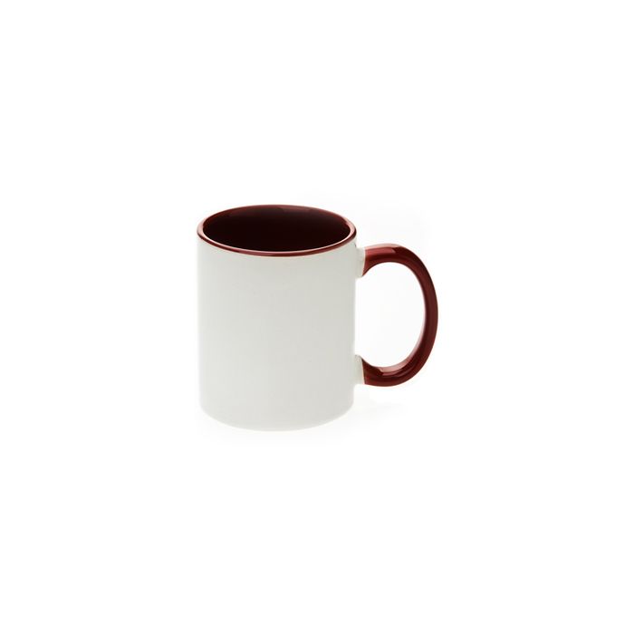 Mug blanc et Bordeau