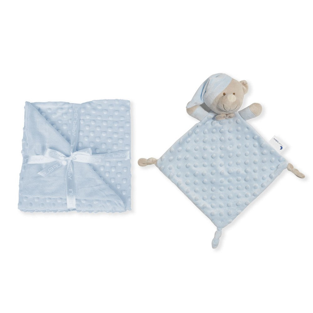 Coffret couverture et doudou - Bleu Azul