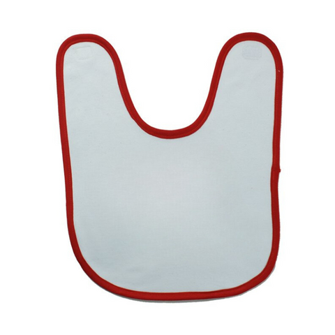 Bavoir doublure éponge - Rouge