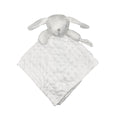 Doudou lapin avec attache tétine blanc