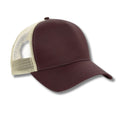 Casquette trucker brune/beige