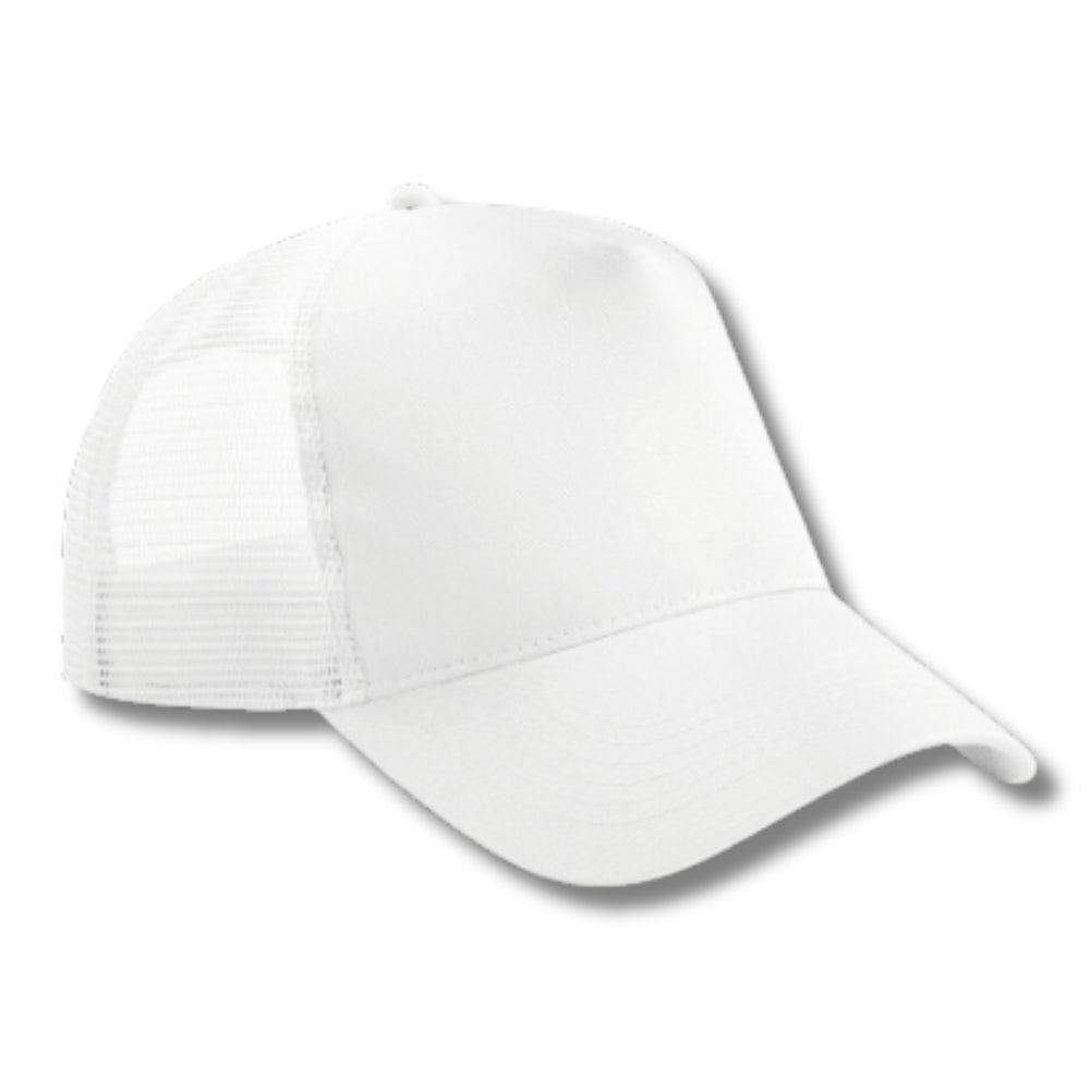 Casquette trucker blanche