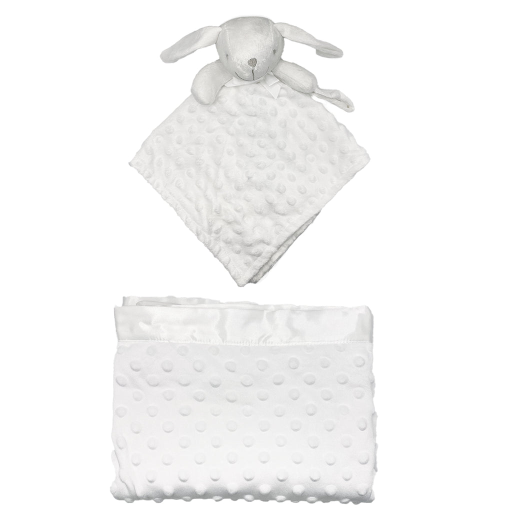 Coffret plaid et doudou - Blanc