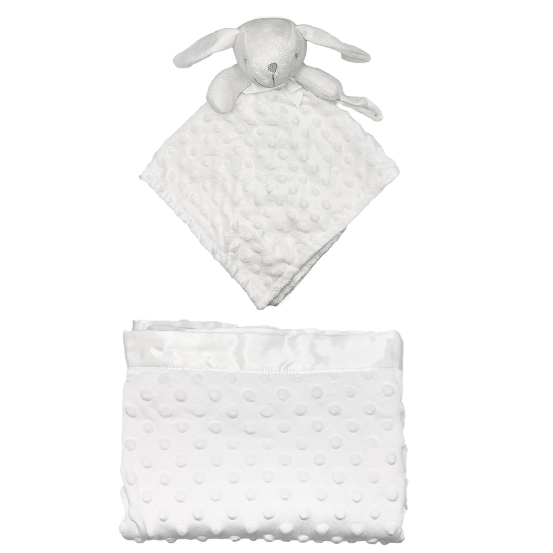 Coffret plaid et doudou - Blanc