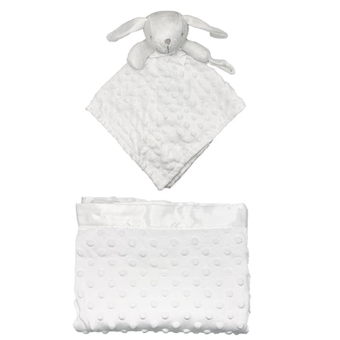 Coffret plaid et doudou - Blanc