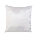 Coussin carré en satin blanc H40 X L40 cm