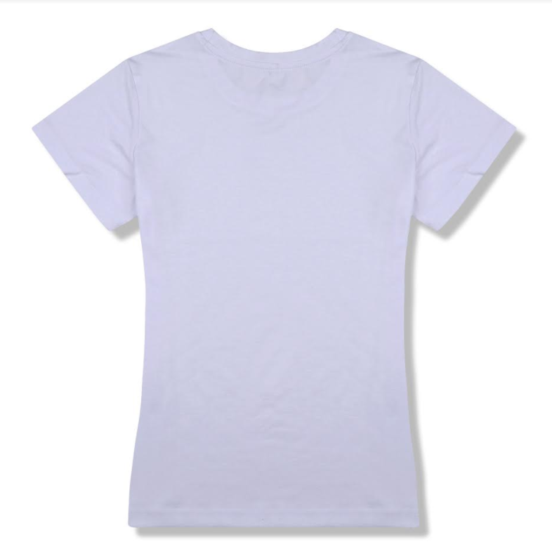 T-shirt femme col rond - Blanc