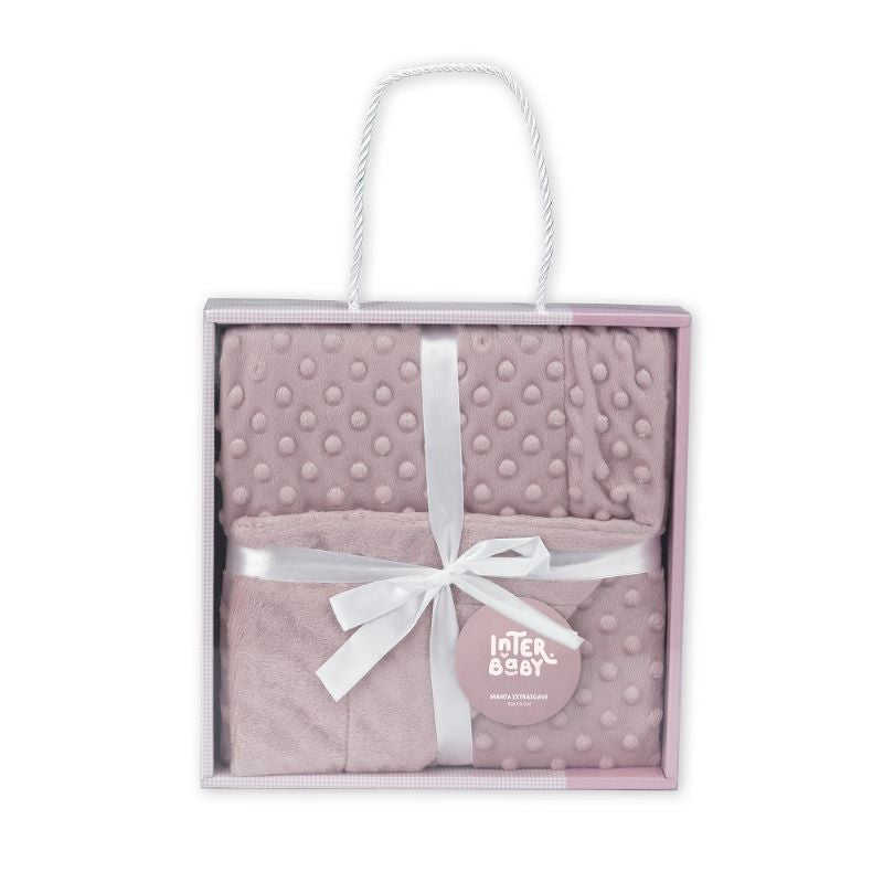 Couverture bulle rose poudré